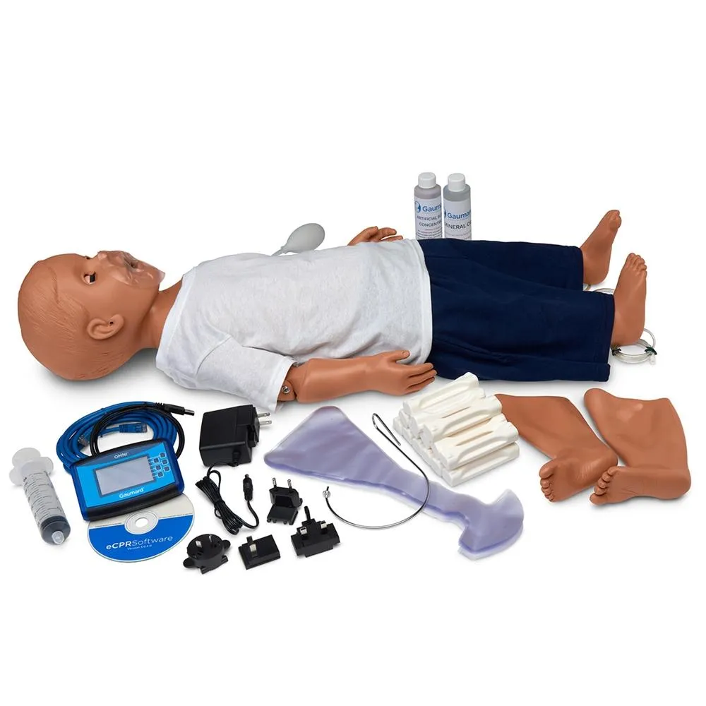 1-Year CPR Simulator w- I.V. Arm, I.O Access And OMNI® Code Blue, Light