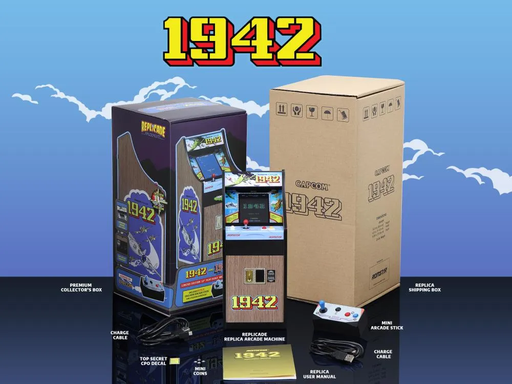 1942 x Replicade 12" Scale Mini Arcade