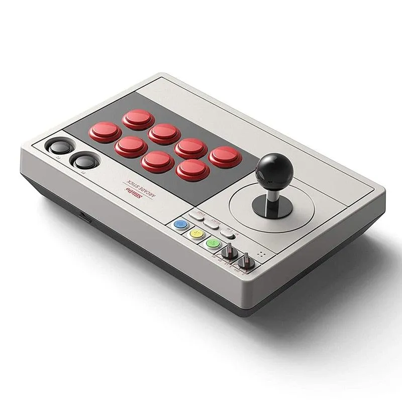 8BitDo Arcade Stick: Turbo & Macro Functions. Bluetooth, 2.4G and USB Wired Connectivity for Switch & Windows PC