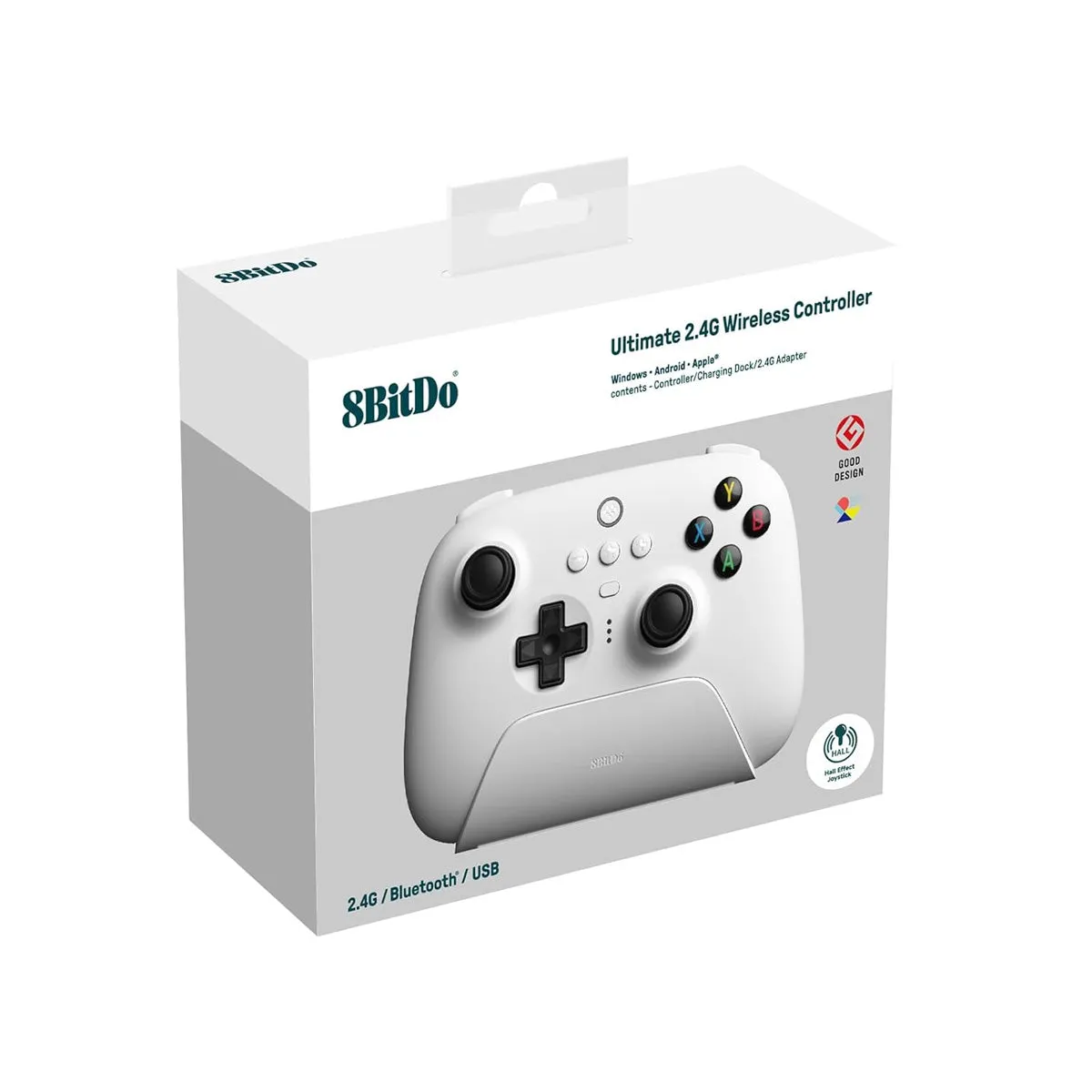 8Bitdo Ultimate Wireless 2.4G Controller Hall Ed. for Windows/ Android/ Apple (81HA)