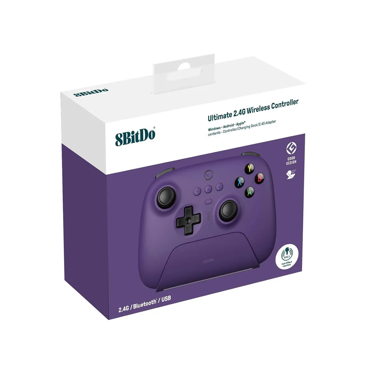 8Bitdo Ultimate Wireless 2.4G Controller Hall Ed. for Windows/ Android/ Apple (81HA)