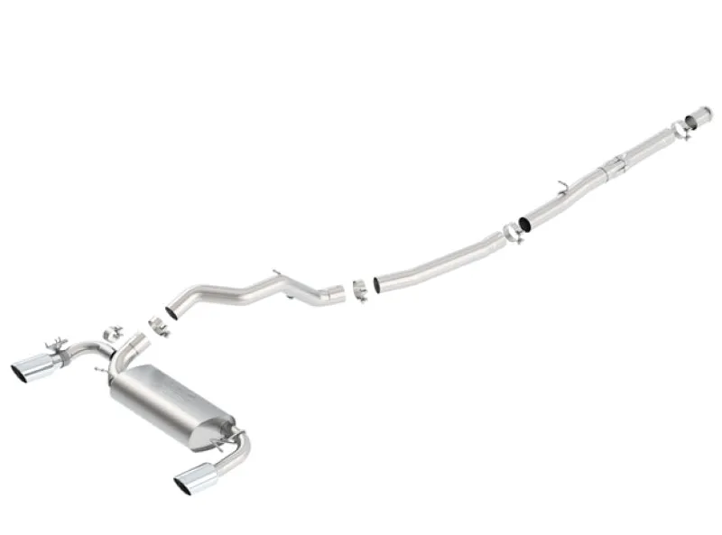 Borla ATAK Catback Exhaust for 2016  Ford Focus RS (Chrome Tips)