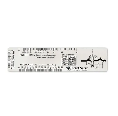 EKG Ruler - Clear