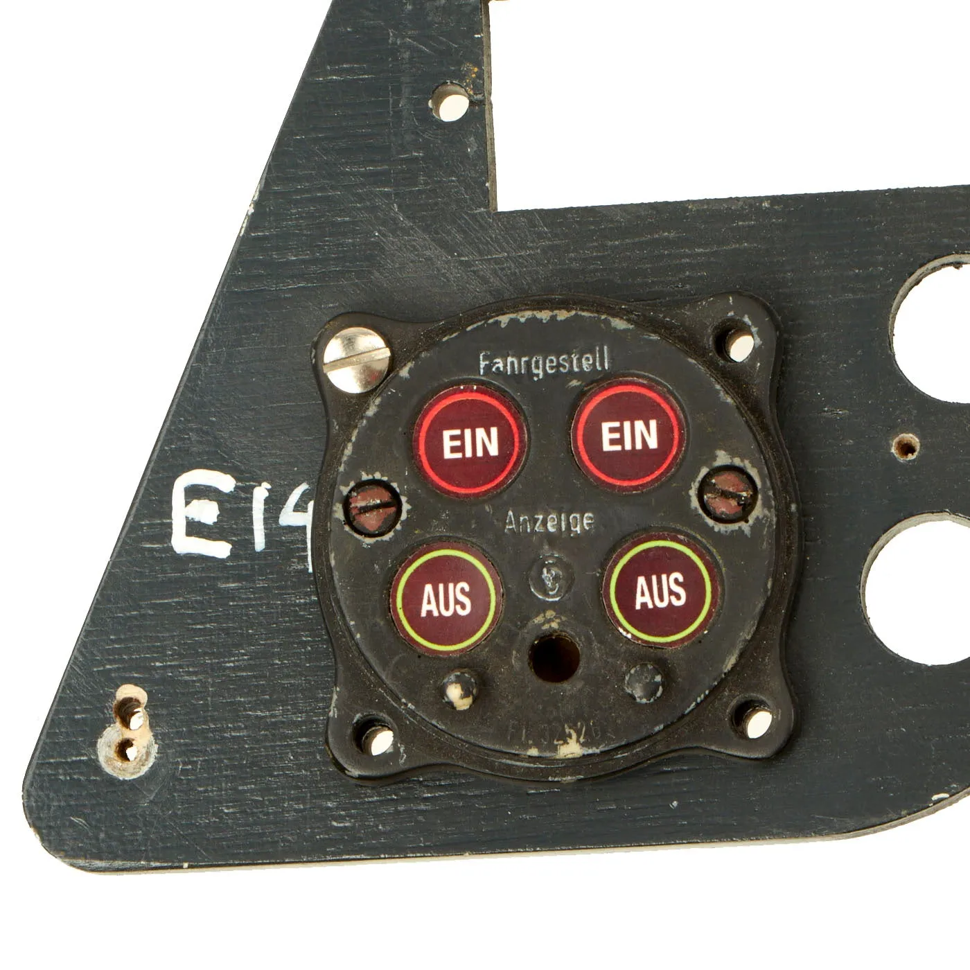 German WWII Luftwaffe Me 109 Bf 109 Replica Cockpit Instrument Panel with Original and Reproduction Gauges