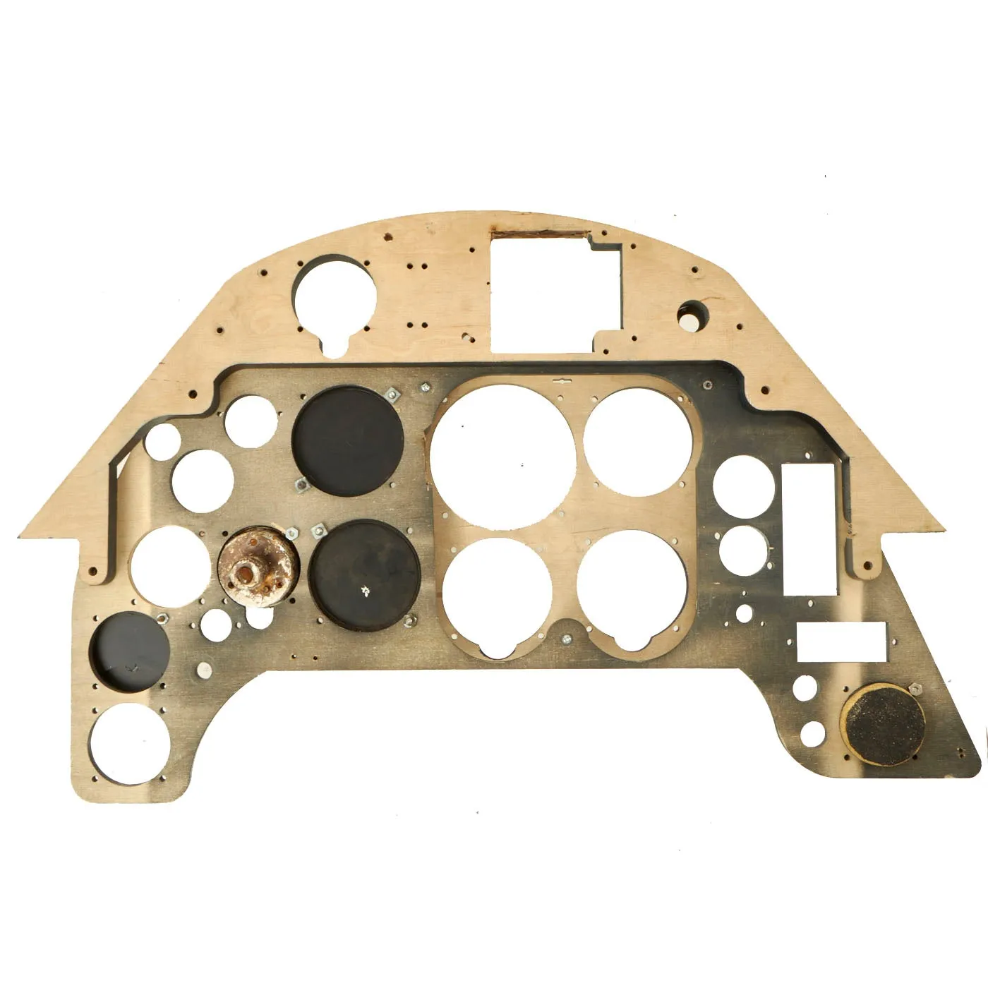 German WWII Luftwaffe Me 109 Bf 109 Replica Cockpit Instrument Panel with Original and Reproduction Gauges