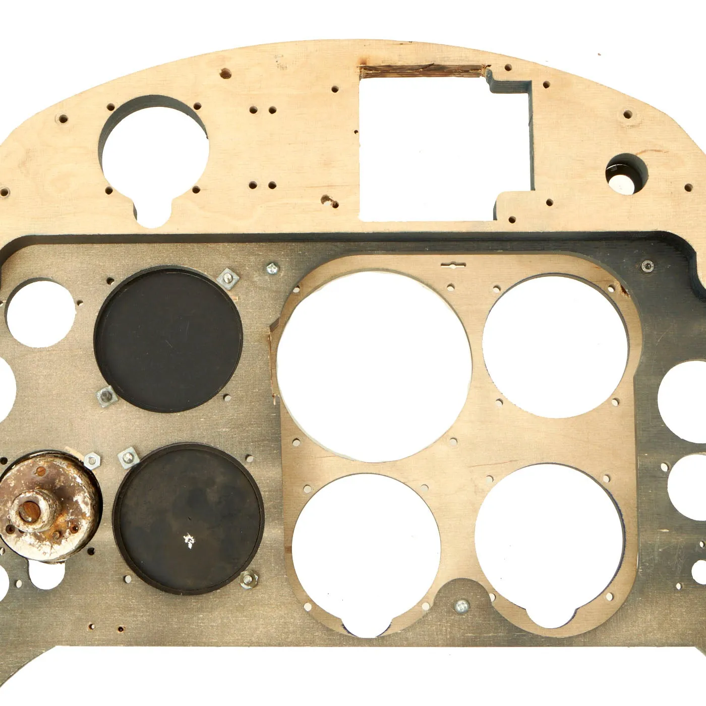 German WWII Luftwaffe Me 109 Bf 109 Replica Cockpit Instrument Panel with Original and Reproduction Gauges