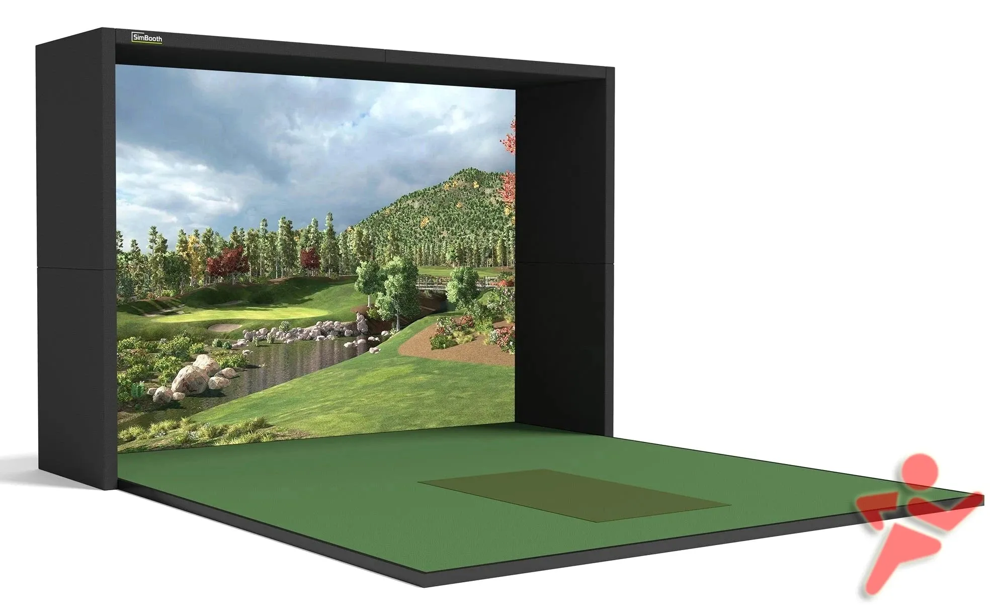 High End Home Golf Simulator Bays and Enclosures for Indoor Golf from SimBooth