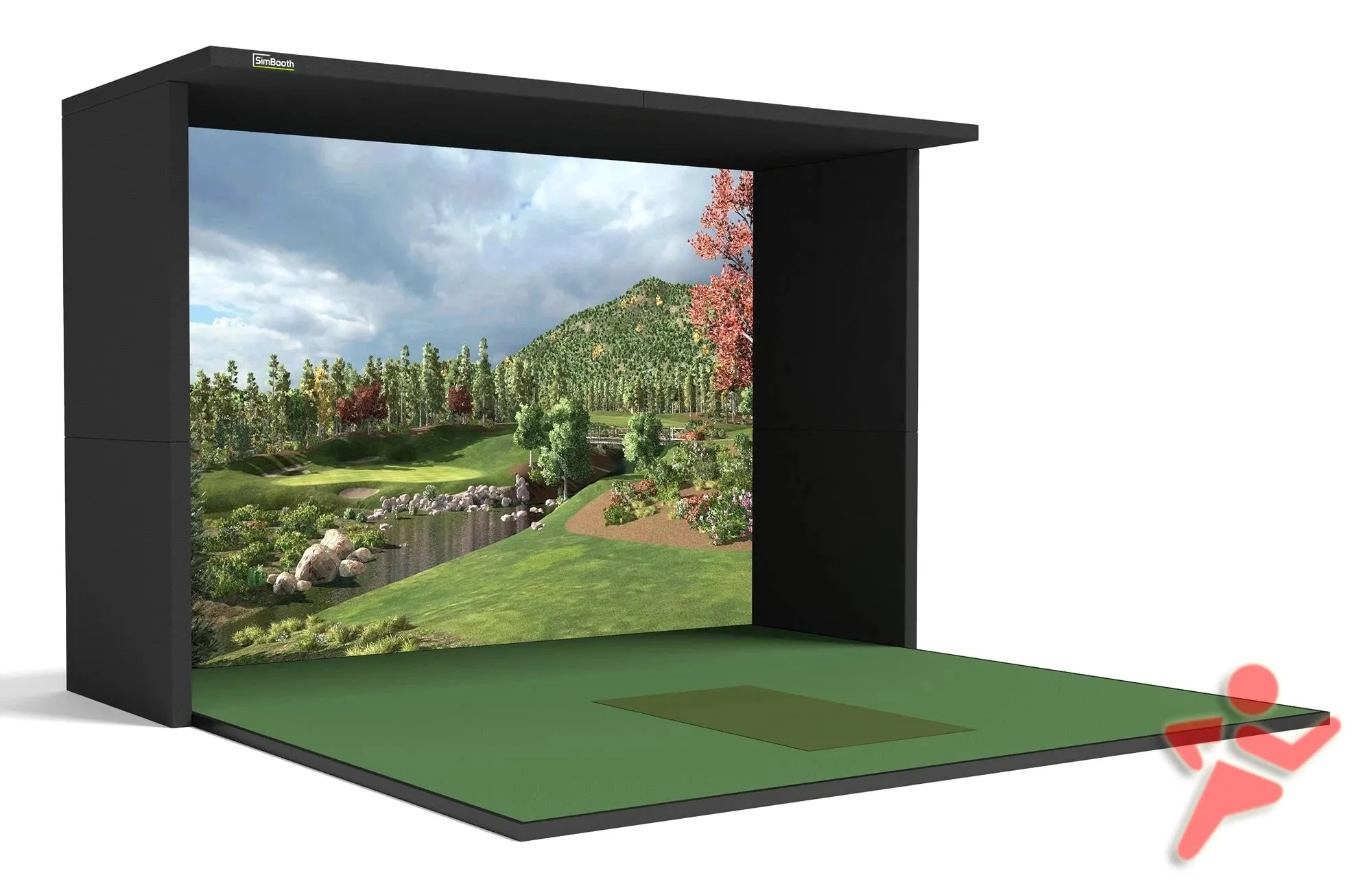 High End Home Golf Simulator Bays and Enclosures for Indoor Golf from SimBooth