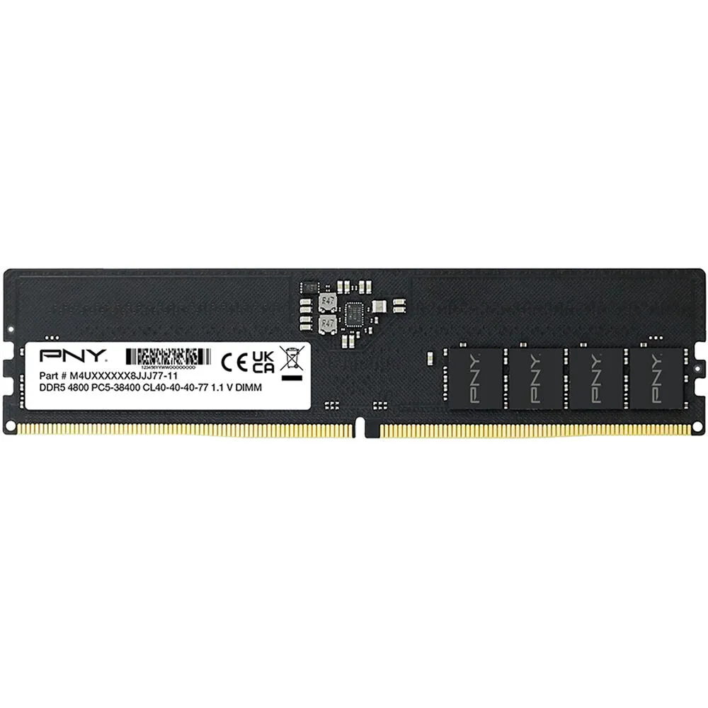 Memory module PNY Performance 16 GB, 4800 MHz, DDR5, MD16GSD54800-TB, black