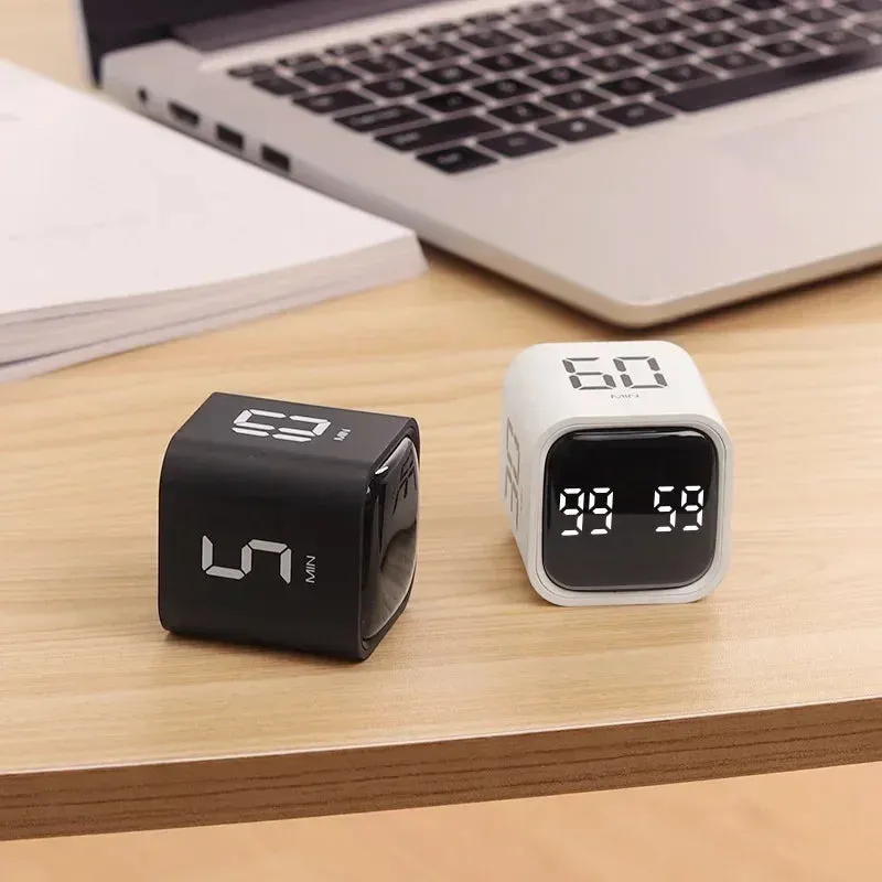 Productivity Cube Timer LED Display 4 Preset Time Dual Modes