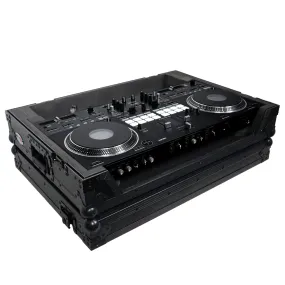 ProX XS-DDJREV7WBL ATA Style Flight Case for Pioneer DDJ-REV7 DJ Controller with Wheels and 1U Rackspace Black Finish