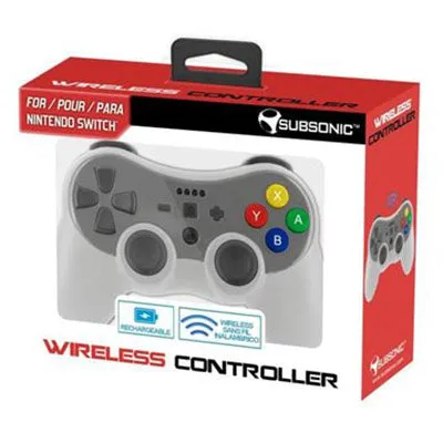 Subsonic Wireless Bluetooth Controller for Nintendo Switch - Grey | 210317